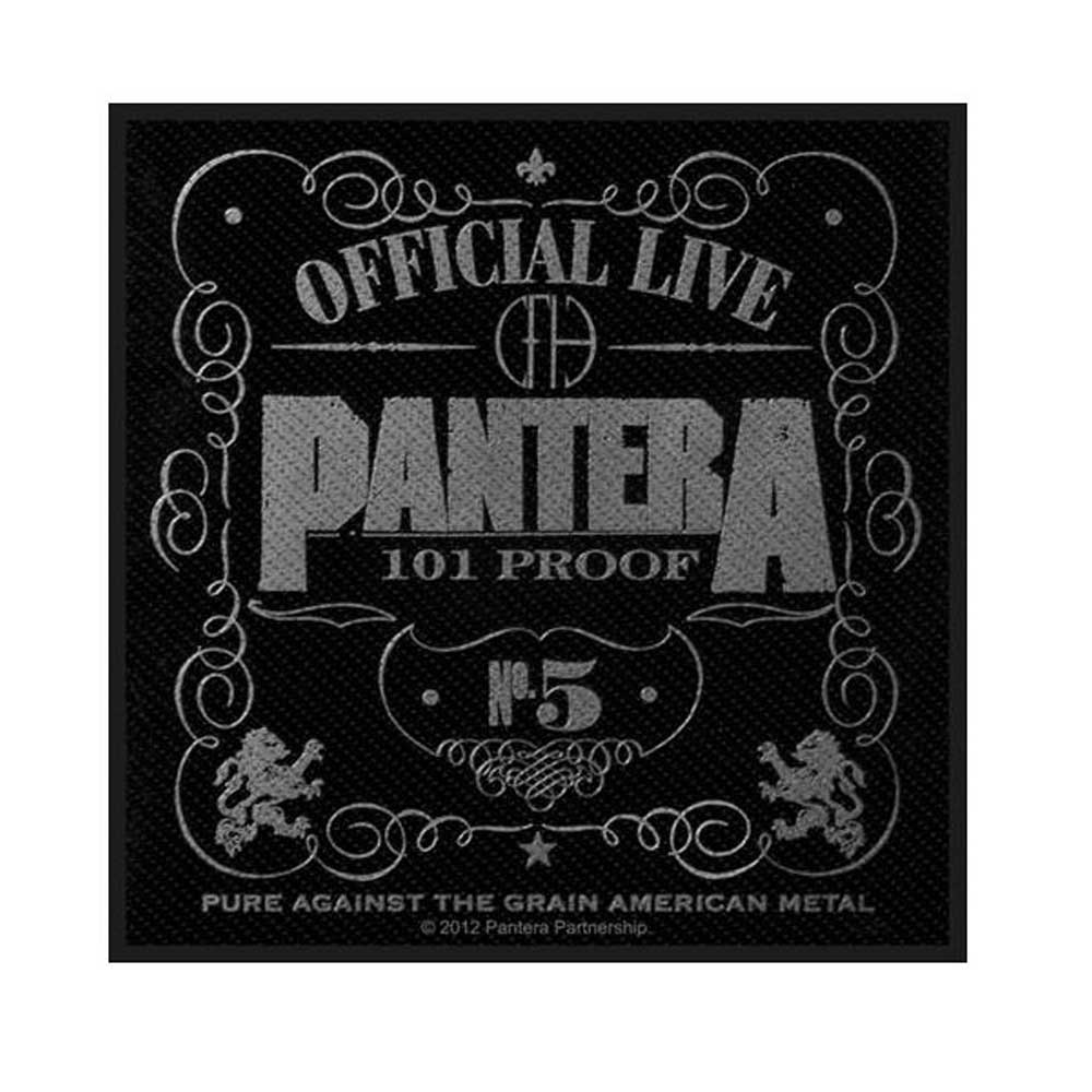 Pantera - 101% Proof Patch - Zwart